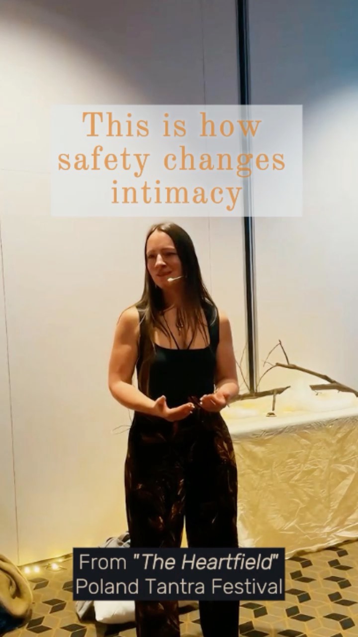 SAFETY IS THE FOUNDATION OF REAL INTIMACY

Intimacy comes from "into me you see". So it means that I open up and allow you to see and meet the real me. Beyond roles, performance & patterns. The parts of me I love and those I have deeply hidden. With my boundaries & desires.

And this is why so many people are craving for intimacy but are scared of it and often subconsciously avoid it at the same time. Not because there is something wrong with you. But if that is you, your system has probably learned from a very young age that it was not safe to be yourself with your needs, boundaries & authentic expression in close connection. Which is often the result of developmental trauma. 

So then nowadays, when connection becomes available, when we open up, the attachment system remembers it as a threat of safety.

However, to be ourselves, we need to feel safe enough in our nervous system so we don't get stuck in fight, flight, freeze or fawning. So that we don't have to "fake connection", avoid it or leave ourselves but can let it emerge naturally from a space of first connecting with ourselves and staying in that connection.

SO, HOW DO WE CREATE THIS SAFETY?

We often think we need the other person to make us feel safe. But first it is us. Because this allows us to explore connection and leave when it does not feel aligned (anymore).

And how do we do that? By learning to attune to ourselves. To connect to our body. To feel our embodied yes, no and maybe. By expanding our capacity to feel, notice and then express our boundaries and needs. And by expanding our capacity to be with what is arising in ourselves while we connect with ourselves and others. This then leads to a sense of AGENCY. I am no longer the little one from childhood, helpless at the mercy of others. I can now take care of myself now. 

What often touches me the most in these spaces is to witness and feel how people who have never felt safe enough to open start to relax in connection instead of constantly scanning. To be vulnerable. To show their true selves. So many of us crave to be truly seen and are at the same time scared as hell because of the litte voice saying: continued in comment👇